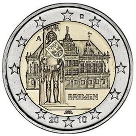 2 Euros Commémorative Allemagne 2010 - Atelier A