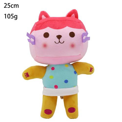 Gabby's Dollhouse Jouets En Peluche Jouets Pour Enfants Jouets D'animation Cadeaux De Noël Chat Rose Rouge 25cm