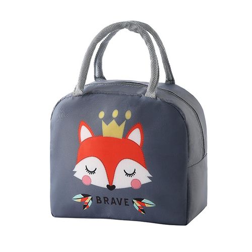 Lunch Bag Cartoon Space-saving Polyester Insulated Thermal Lunch Box for Kids