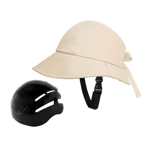 Casque De Vélo Chapeau En Forme De Casque Chapeau De Pêche Chapeau De Soleil Cycliste Casque Type De Chapeau Casquette De Casque Pour Femmes Cycle De Travail D'Usure Quotidienne