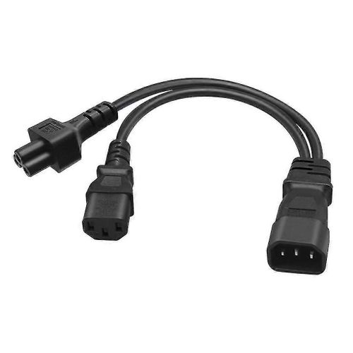 Iec C14 Male Plug Extension Power Cable To Iec320-c13+c5 Female Extension Line