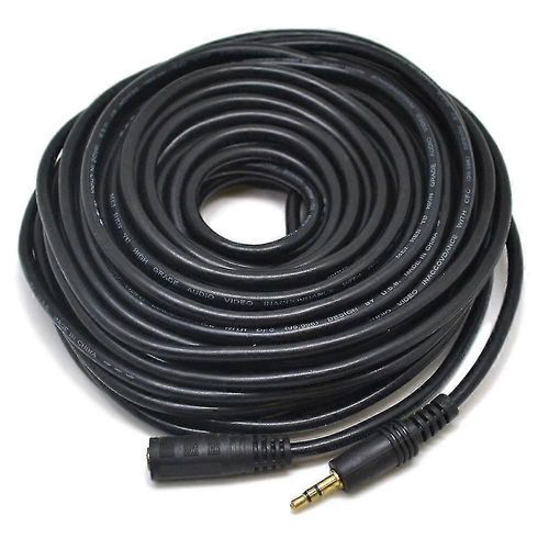 Stéréo Mini - Câble d¿extension 15m 3.5mm Stéréo Mini Câble Audio Câble Long Noir