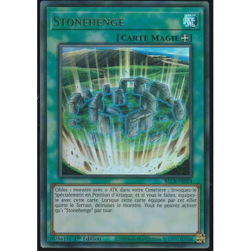 Carte Yu-Gi-Oh - Stonehenge - Blcr-Fr024 - Ultra-Rare -