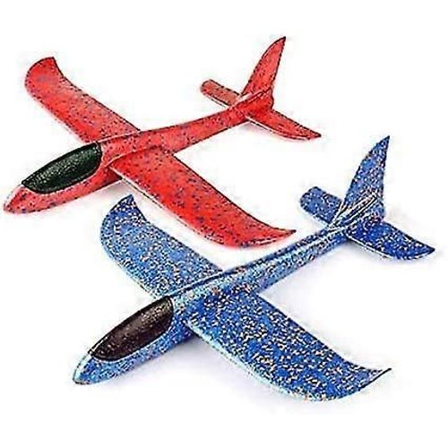 17.5 « Grand Avion En Mousse De Lancer, Avion Planeur En Mode De Vol Anti-Collision Durable, Sport De Jardin Extérieur Jeu Familial Flying Party Favorise L¿Avion En Mousse Pour
