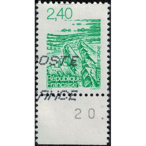 France 1995 Oblitéré Used Régions Naturelles Bretagne Roc Trévezel Y&t Fr 2949 Su