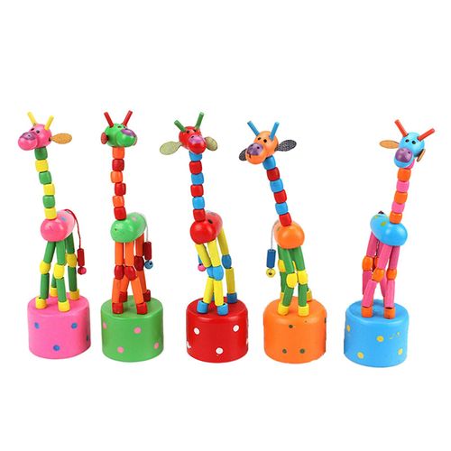 Jouet De Girafe Dansante Adorable Respectueux De L¿Environnement Portable Coffre-Fort Pour Bébés Puzzle Coloré Design Playtime Girafe Jouet