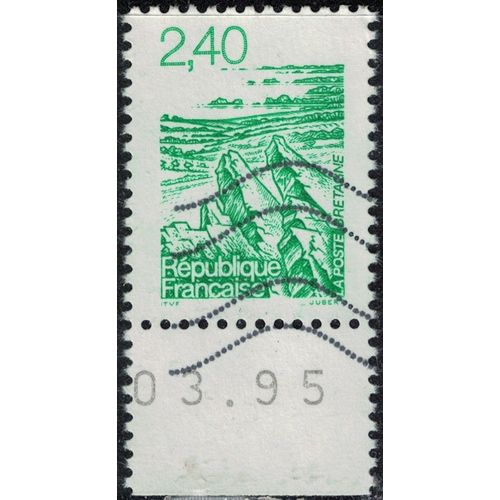 France 1995 Oblitéré Used Régions Naturelles Bretagne Roc Trévezel Y&t Fr 2949 Su