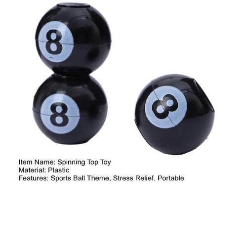 3pcs 3.5cm Basketball Spinning Top Toy Stress Relief Portable Sports Ball Football Baseball Rugby Tennis Billiards Fingertip Spinner Fidget Toy Kids A