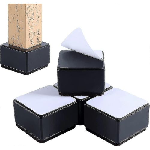 Risers De Lit Risers De Meubles Ajouter 2 Pouces De Hauteur, Supports En Acier Massif 10000 Livres, Colonne Montante De Table, Chaise Ou Colonne Montante De Canapé, Ensemble De 4 Meubles Riser A