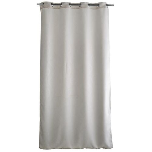 Double Rideau Occultant À Motif Baroque 140x260 Cm Blanc