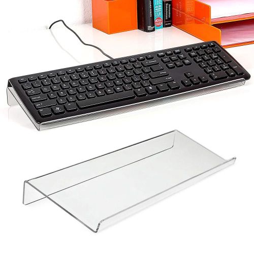 Office Home Computer Keyboard Tilted Ergonomic Holder Acrylic Heighten Stand KAESI