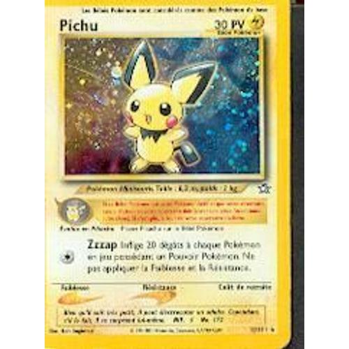 Pichu Bebe Pokemon Electrique Rarete 12 111 Vf Rakuten