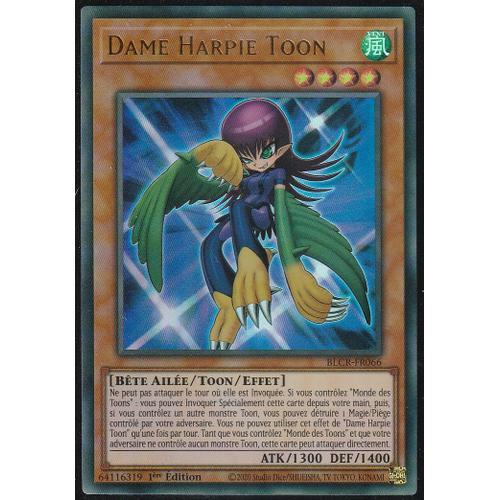 Carte Yu-Gi-Oh - Dame Harpie Toon - Blcr-Fr066 - Ultra-Rare -