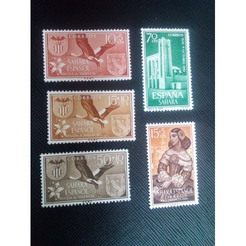 Timbre Sahara Espagnol Y T 133 A 135 - 144 - 181 Divers 1958 / 59 / 61 ( 031206 )