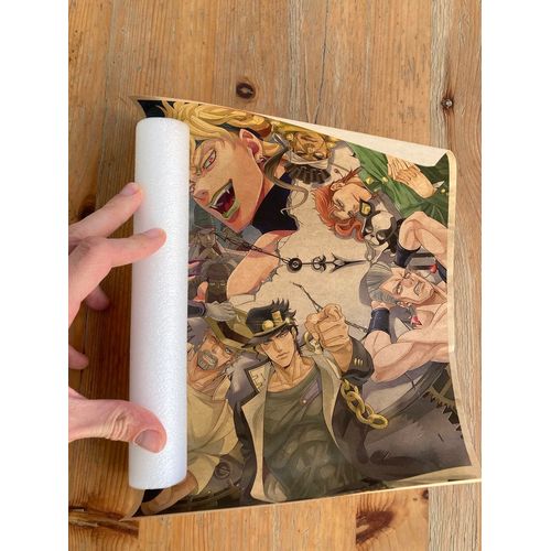Affiche stylé animé en papier kraft