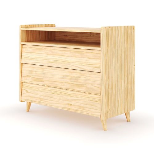 Commode 3 Tiroirs Bois Massif