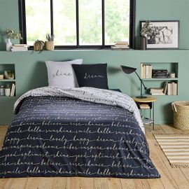 Parure De Lit 2 Personnes En Microfibre 260x240cm
