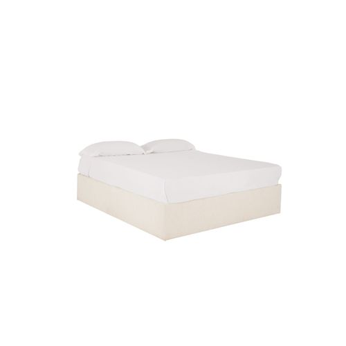Canapé Tapissé Blanc Pour Les Matelas 180x200cm