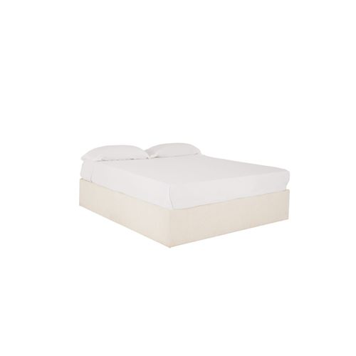 Canapé Tapissé Blanc Pour Les Matelas 90x200cm