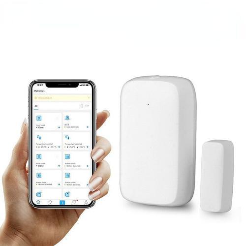 Détecteur de capteur de porte Smart Home Capteur de porte et de fenêtre sans fil EWelink