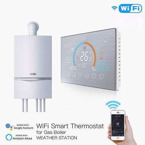 Prise thermostat intelligent Wifi programmable, prise de contrôle de  température à commande vocale avec application compatible avec Alexa, Echo  et Google Assistant