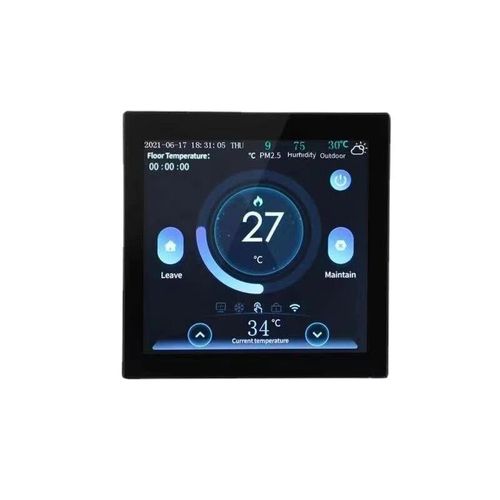 Thermostat à écran couleur LCD WiFi intelligent Thermostat de chauffage au sol électrique/eau à distance Chaudière murale Fonctionne avec Alexa Google Home, chaudière à gaz à eau