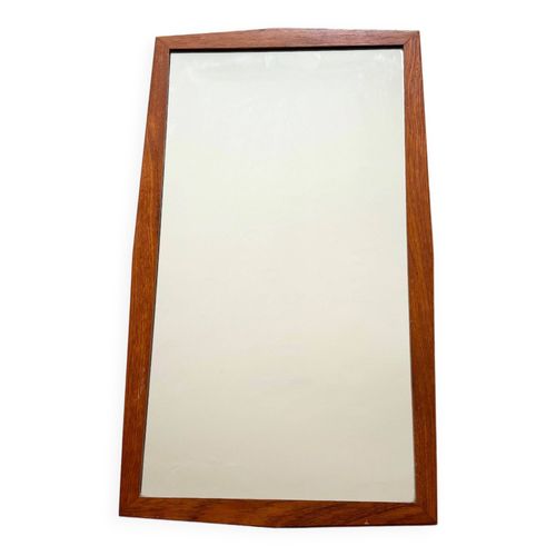 Miroir scandinave en teck bois