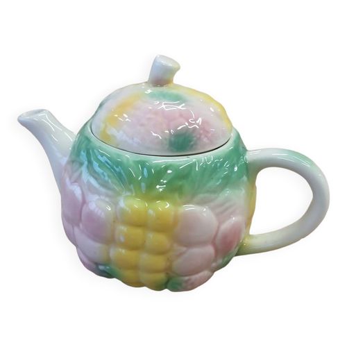 Thire Ancienne En Barbotine Multicolore