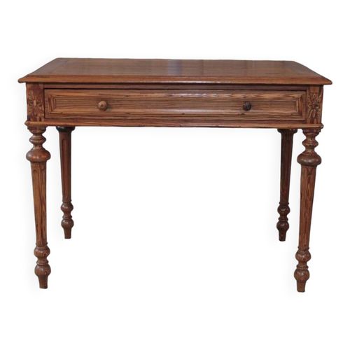 Table  Crire En Pitchpin  Dbut Xxme Bois