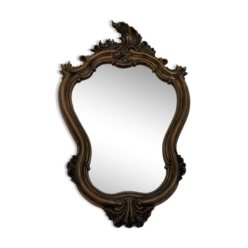 Miroir baroque dore