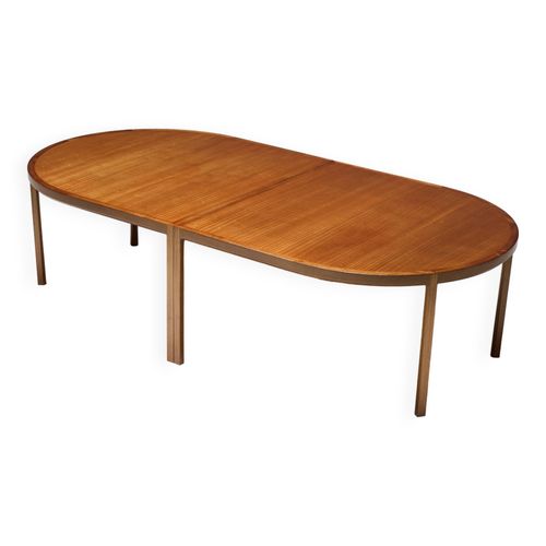 Table  Manger Moderne Scandinave Scandinavie Annes 1970 Marron