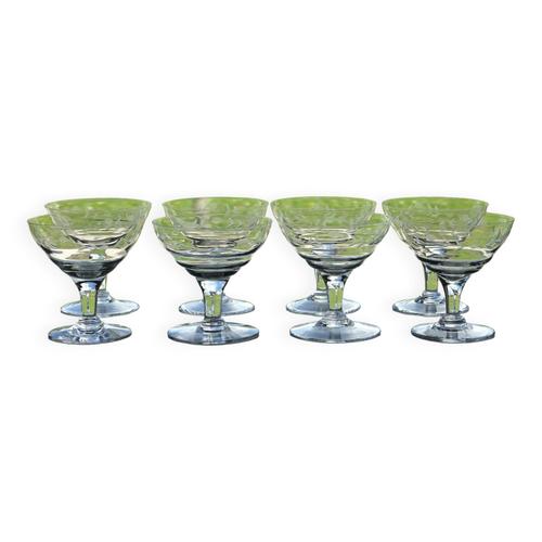 8 Coupes Champagne Portieux Meisenthal Transparent