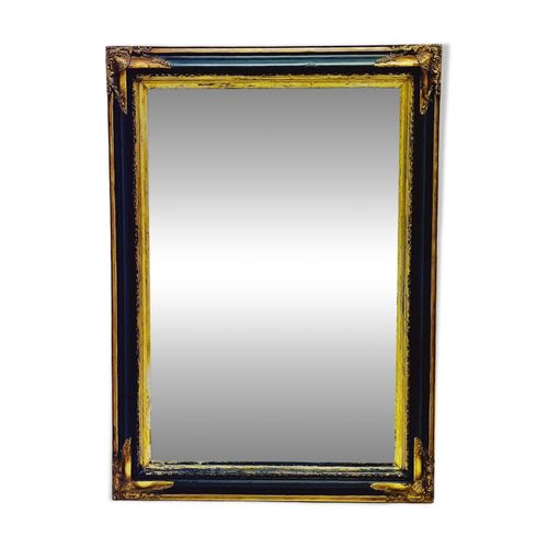 Miroir baroque avec cadre dcoratif en bois dore