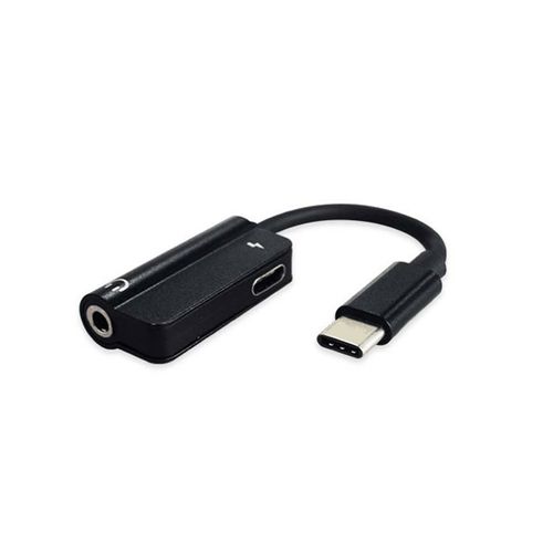 2 en 1 USB-C Type-C Numérique vers 3,5 mm Adaptateur de cable pour écouteurs Adaptateur de casque portable, Or