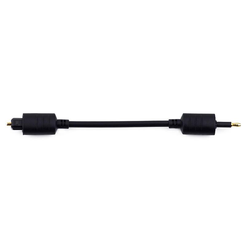 Cable audio  fibre optique prise carre vers prise ronde 3,...