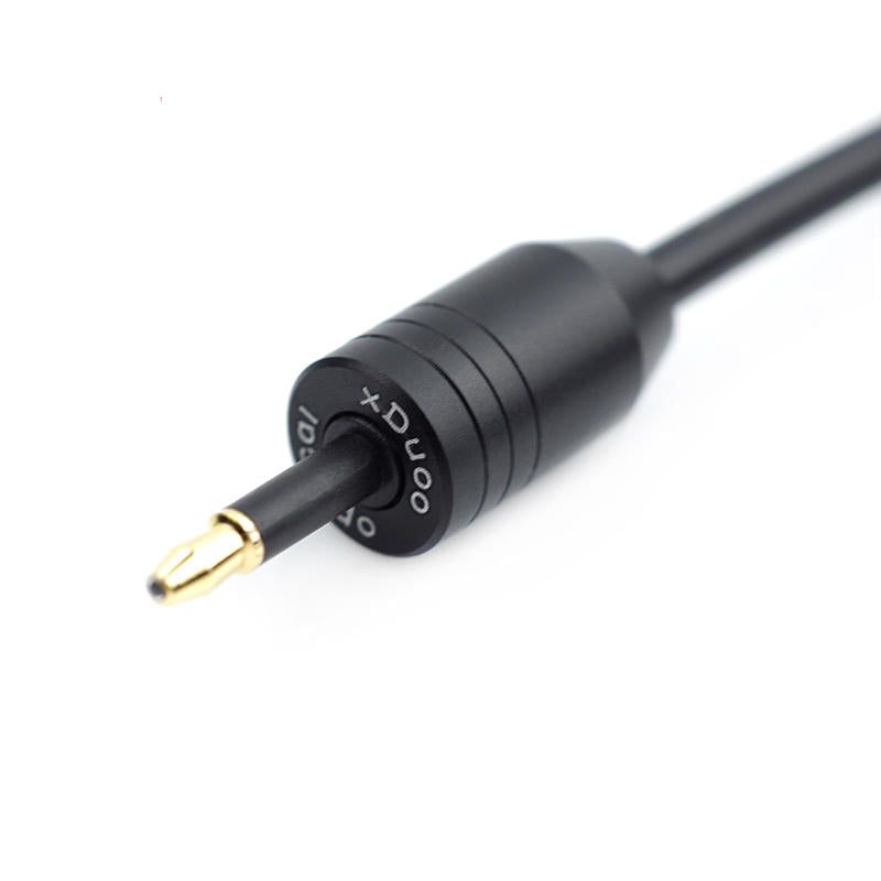 Cable audio  fibre optique prise carre vers prise ronde 3,... - 2