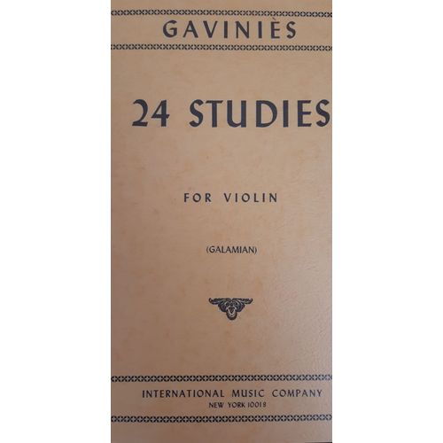 Gaviniès 24 Études Pour Violon