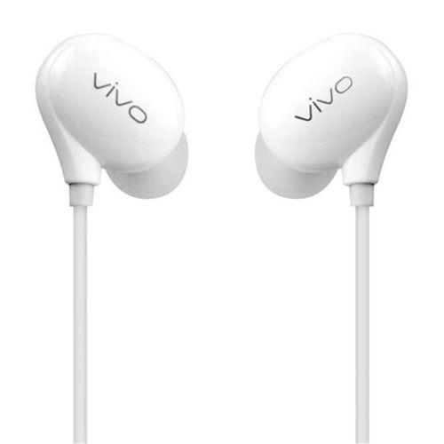 écouteurs filaires HIFI Strero écouteurs Prise 3,5 mm Casque de sport musical controlé par ligne avec micro, Blanc