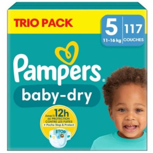 Couches Bébé Baby Dry 11 - 16 Kg Taille 5 Pampers X117