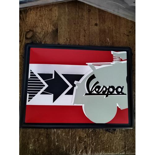 Plaque publicitaire Vespa style vintage retro jamais utilisé 20x30cm déco