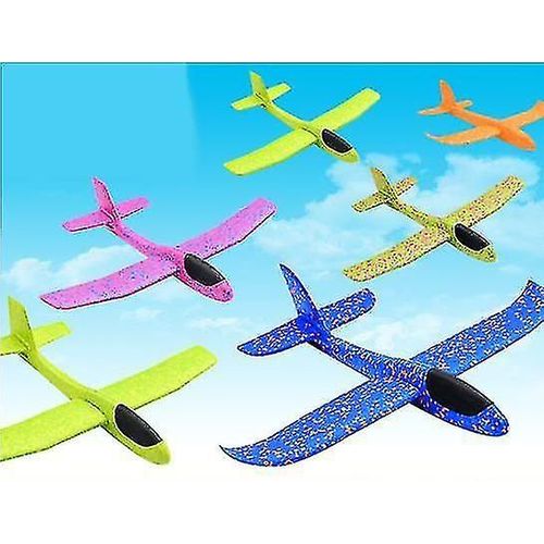 Lancer À La Main Avion Mousse Planeur Couleur Mousse Avion Modèle Jouet 3 Pièces Couleur Aléatoire