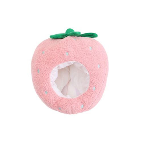 Strawberry Headgear Soft Cute Plush Cap Holiday Party Hair Accessories Photography Prop Headwear Cartoon Hat Cosplay Costume Accessories Party Favors