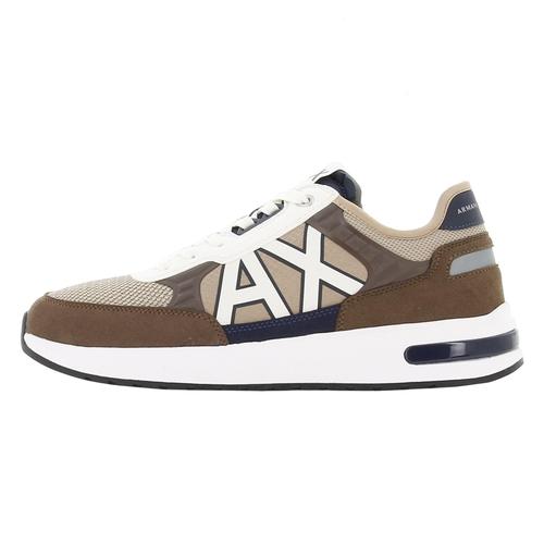 Chaussures Basses Cuir Ou Simili Armani Exchange Sneaker Beige/brown Marron 2007000106075