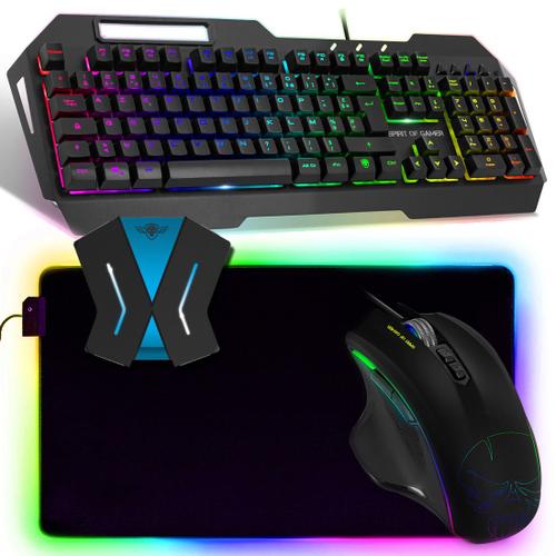 Spirit Of Gamer MK30 Pack Clavier Souris Tapis Convertisseur Switch, PS4,  Xbox One
