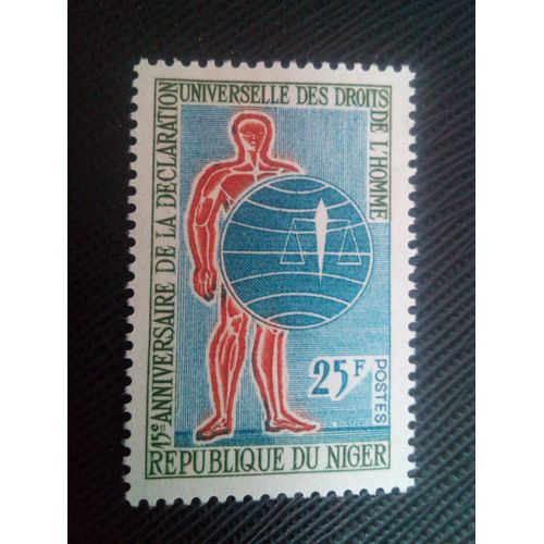 Timbre Niger Y T Pa 35 Droits Humains. 1963 ( 061206 )*
