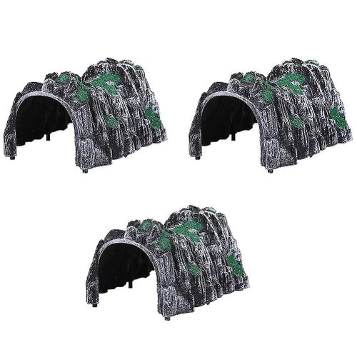 3 Pcs Crafts Boys Model Train Scenery Toys Boys Wooden Train Tunnel Toy Cave Cave Toy