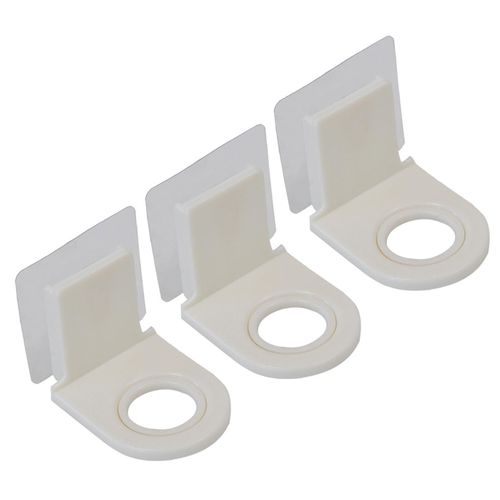 3pcs Throom Shelves Detachable Buckle Wall Mounted Strong Bearing Capacity Traceless Removable Storage Space-saving Self-adhesive Shower Gel Storage R