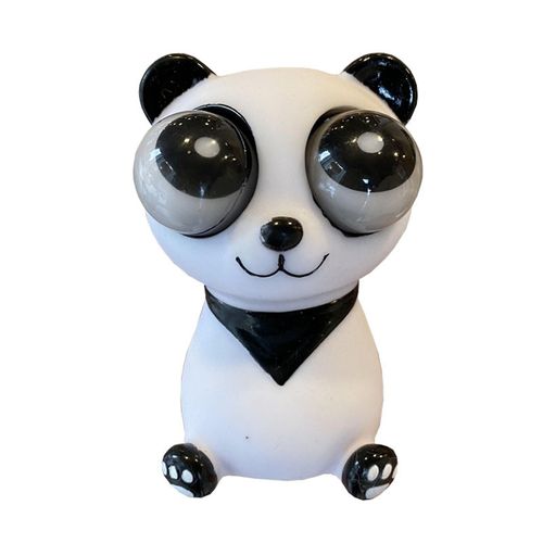 Panda Squishes Toy Popping Rotatable Eyes Funny Soft Tpr Stress Relief Trick Prop Lovely Animal Fidget Squeeze Toy Kids Gift Kaesi