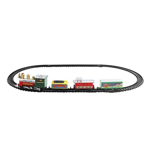 Christmas Electric Train Toy Light Sounds Trail Moving Good Detail Colorful Entertainment Kids Christmas Toy Gifts New Year Present Vintage Train Trai