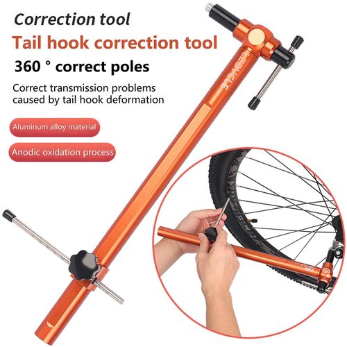 Kaesi Tail Hook Corrector 360 Degrés Rotation Haute Résistance Alliage D¿Aluminium Dérailleur Cintre Outil D¿Alignement Pour Vélo